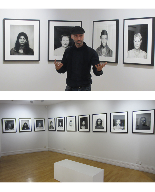 Anastassios Kavassis talking about the 'Athenians' project at the photofusion gallery London